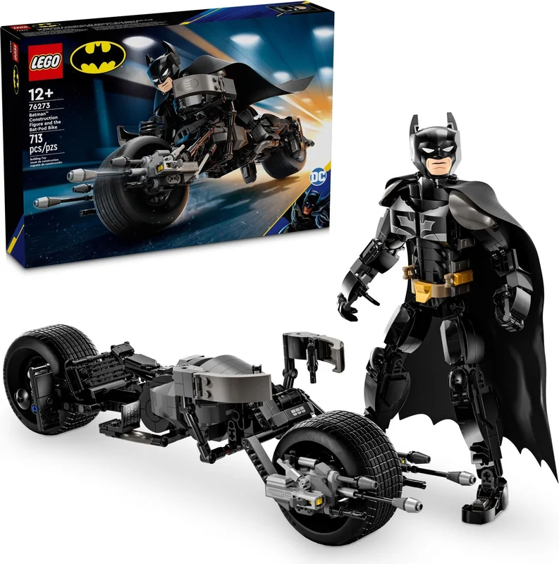 Batman Construction Figure and the Bat-Pod Bike - View 6