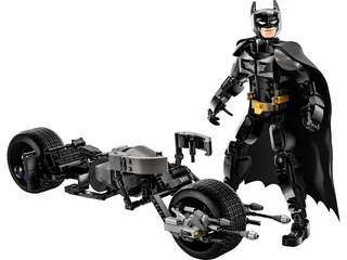 LEGO 76273-1 Batman Construction Figure and the Bat-Pod Bike — 713 pieces, Super Heroes DC theme