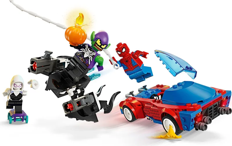 Spider-Man Race Car & Venom Green Goblin - View 3