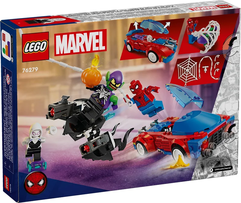 Spider-Man Race Car & Venom Green Goblin - View 7