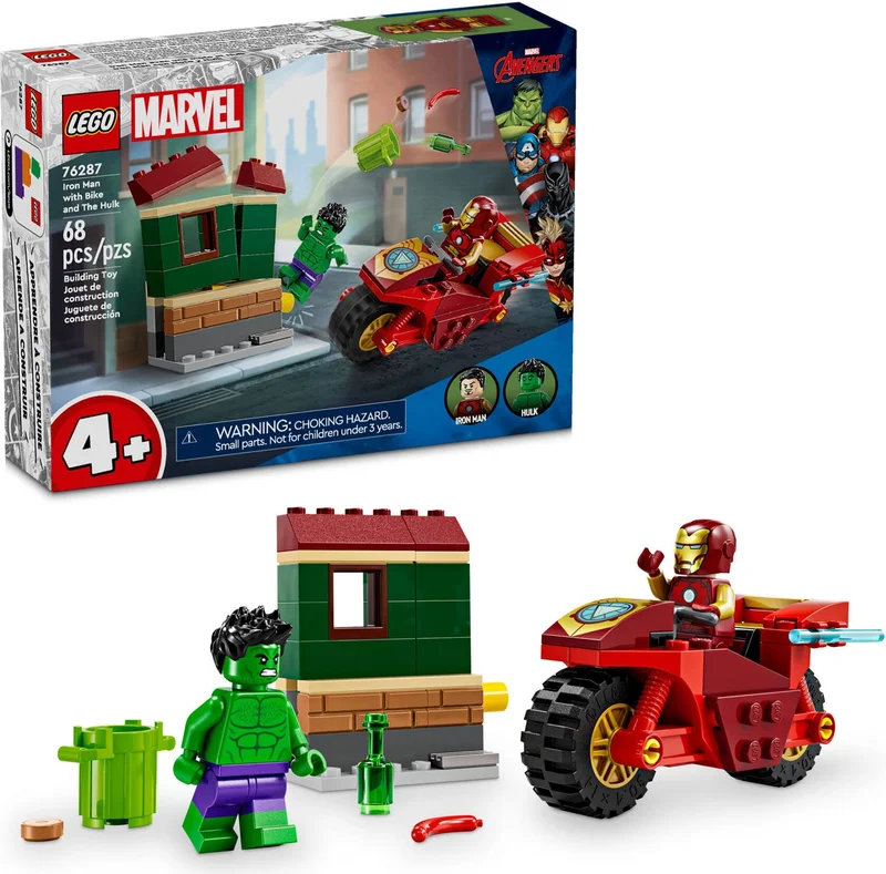 Iron Man with Bike and The Hulk - View 3