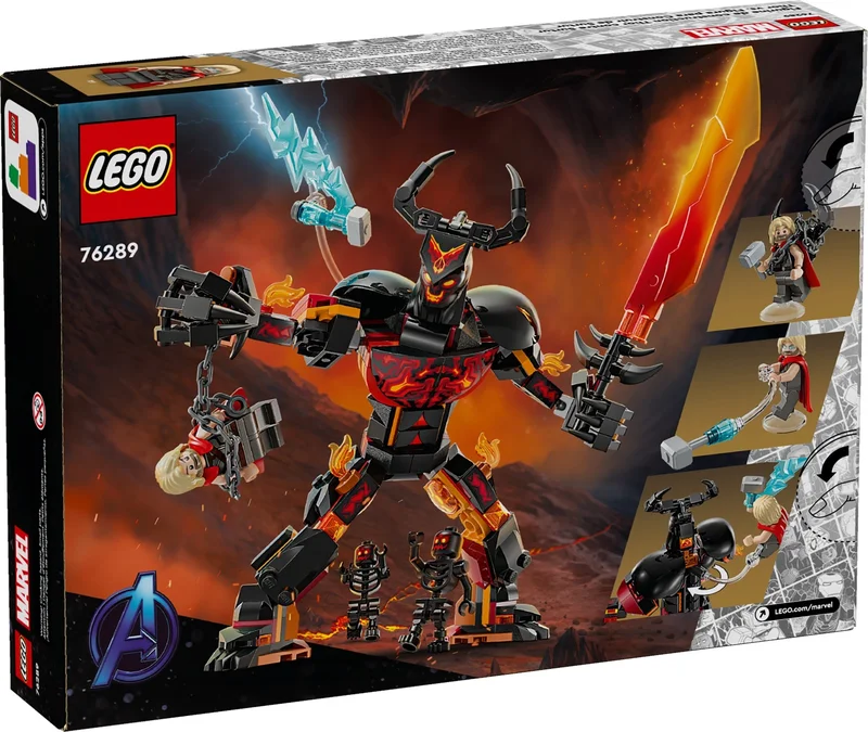 Thor vs. Surtur Construction Figure - View 3