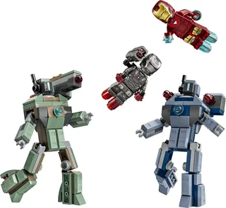 LEGO 76320-1 Iron Man & War Machine vs. Hammer Drones — 204 pieces, Super Heroes Marvel theme