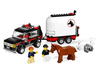 LEGO 7635-1 4WD with Horse Trailer — 176 pieces, City theme