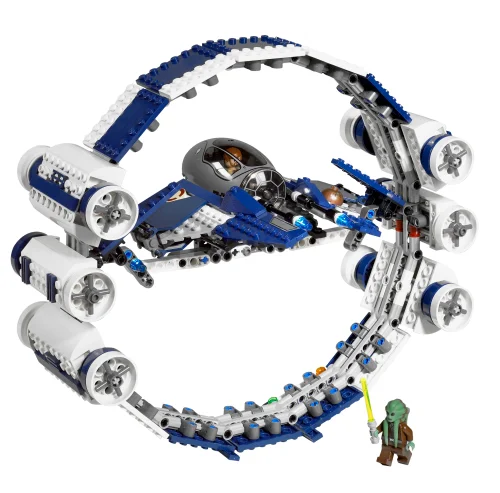 Jedi Starfighter with Hyperdrive Booster Ring - LEGO Set 7661-1 - 2007