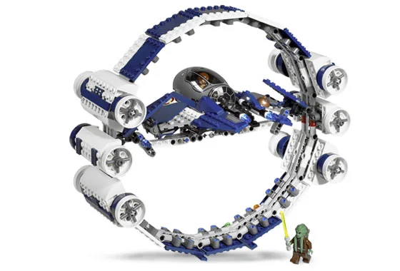 Jedi Starfighter with Hyperdrive Booster Ring - View 2