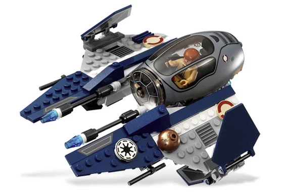 Jedi Starfighter with Hyperdrive Booster Ring - View 4