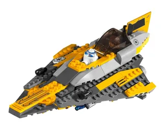 LEGO 7669-2 Anakin's Jedi Starfighter Clone Wars White Box — 153 pieces, released 2008