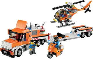 LEGO 7686-1 Helicopter Transporter — 382 pieces, released 2009