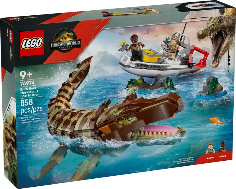 Brick-Built Mosasaurus Boat Mission - View 2