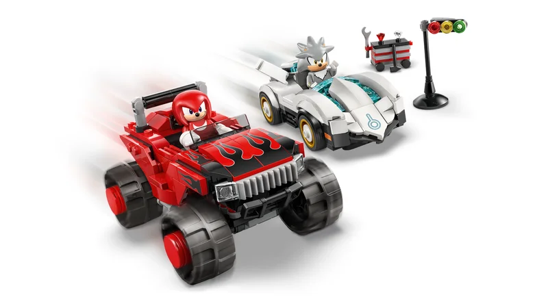 Silver's Car vs. Knuckles' Monster Truck - View 2