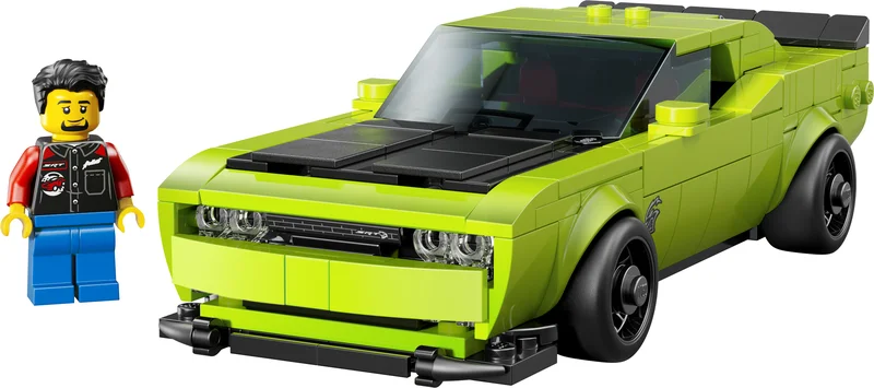 LEGO 77237-1 Dodge Challenger SRT Hellcat Sports Car — 390 pieces, Speed Champions theme