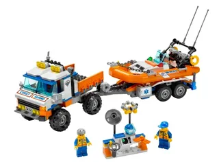 LEGO 7726-1 Coast Guard Truck with Speed Boat — 362 pieces, released 2008