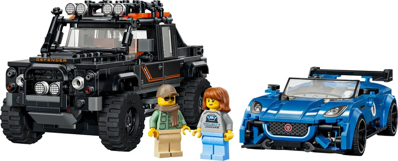 LEGO Jaguar F-TYPE Project 7 & Land Rover Defender Classic