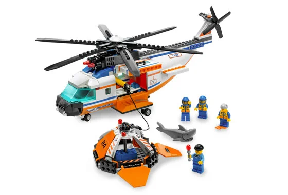 Coast Guard Helicopter and Life Raft - View 2