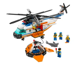 LEGO 7738-1 Coast Guard Helicopter and Life Raft — 446 pieces, released 2008