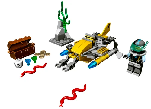 LEGO 7770-1 Deep Sea Treasure Hunter — 79 pieces, Aquazone theme