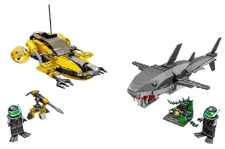 LEGO 7773-1 Tiger Shark Attack — 341 pieces, released 2007