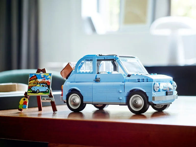 Fiat 500 - Bright Light Blue Version - View 3