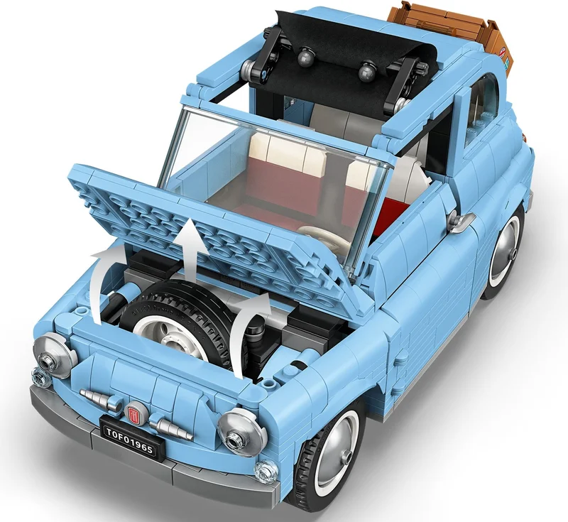 Fiat 500 - Bright Light Blue Version - View 8