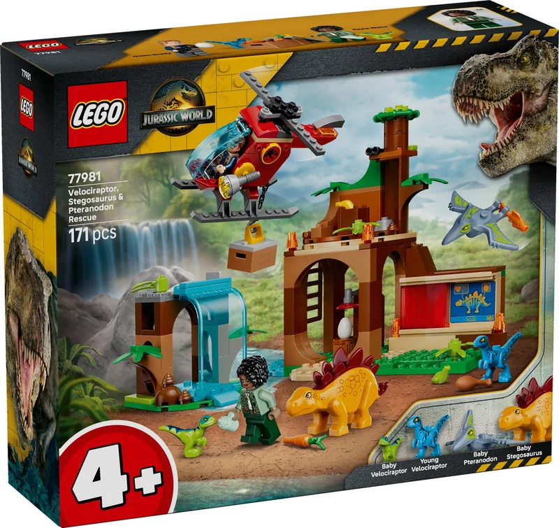 Velociraptor, Stegosaurus & Pteranodon Rescue - View 4