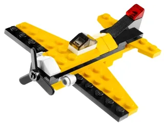 LEGO 7808-1 Yellow Airplane — 34 pieces, released 2009