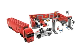 LEGO 8155-1 Ferrari F1 Pit 1:55 — 482 pieces, released 2007