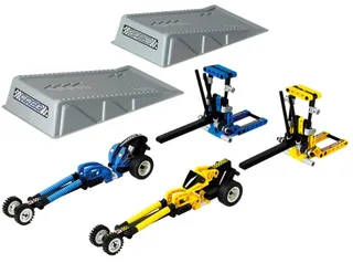 LEGO 8238-1 Slammer Dragsters / Dueling Dragsters — 197 pieces, released 2000