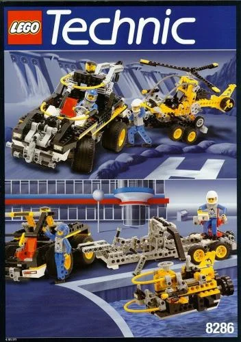 LEGO 8286-1 3 In 1 Car / Amphipower — 726 pieces, released 1996