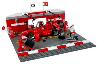 LEGO 8375-1 Ferrari F1 Pit Set — 218 pieces, released 2004