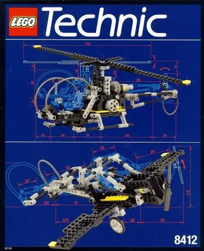 LEGO 8412-1 Nighthawk / Sky Wasp — 287 pieces, released 1995