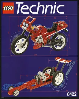 LEGO 8422-1 Circuit Shock Racer / V-Twin Super Bike — 311 pieces, released 1995