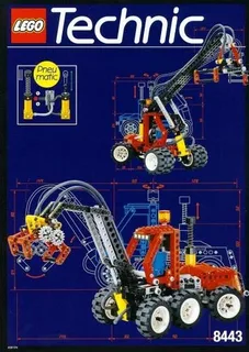 LEGO 8443-1 Pneumatic Log Loader / Pneumatic Logger — 334 pieces, released 1996