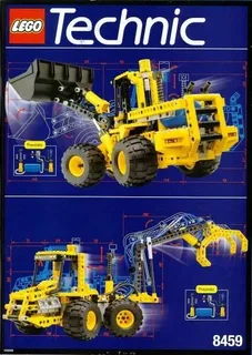 LEGO 8459-1 Pneumatic Front-End Loader — 595 pieces, released 1997