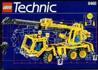 LEGO 8460-1 Pneumatic Crane Truck / Mobile Crane — 863 pieces, released 1995