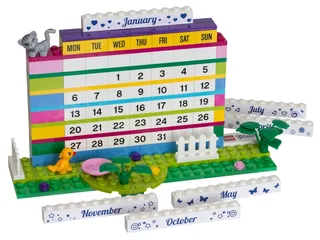 LEGO 850581-1 Friends Brick Calendar — 140 pieces, released 2013