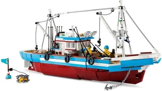 LEGO 910010-1 Great Fishing Boat — 1609 pieces, BrickLink Designer Program theme