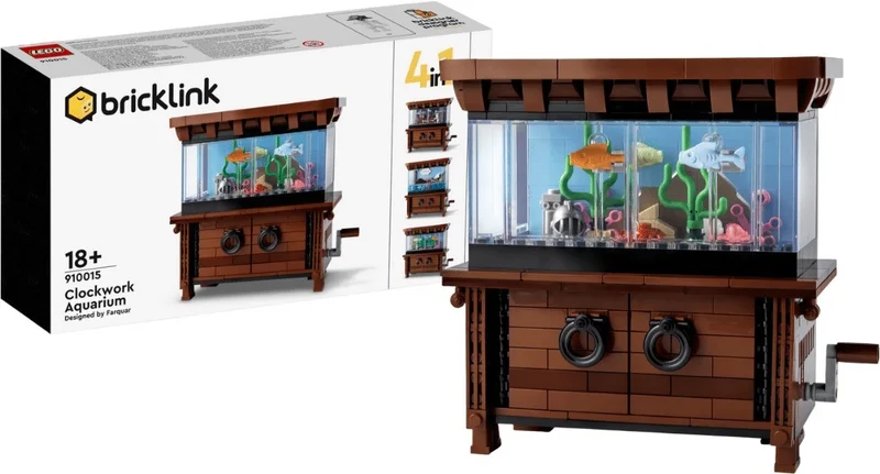 LEGO 910015-1 Clockwork Aquarium — 876 pieces, BrickLink Designer Program theme