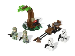 LEGO 9489-1 Endor Rebel Trooper & Imperial Trooper Battle Pack — 77 pieces, released 2012