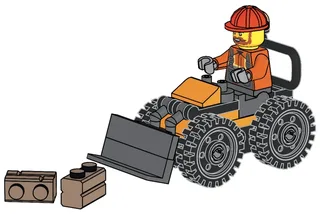 LEGO 951441-1 Construction Worker with Wheel Loader — 39 pieces, City theme
