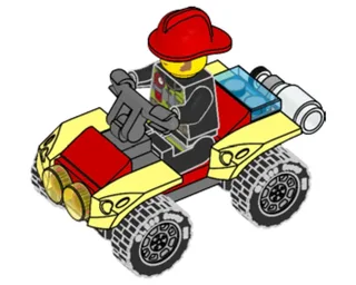 LEGO 952009-1 Clemmons With Fire Quad — 31 pieces, released 2020