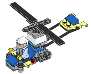 LEGO 952101-1 Policeman and Helicopter — 31 pieces, released 2021