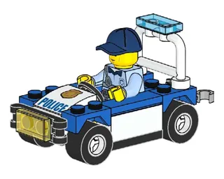 LEGO 952201-1 Justin Justice's Police Car — 31 pieces, released 2022