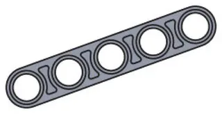 LEGO 970043-1 Small Half Beam (Pack of 100) — 100 pieces, released 2002