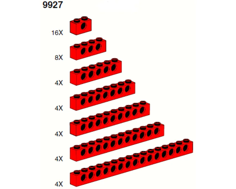 Beams (red) - LEGO Set 9927-1 - 1999