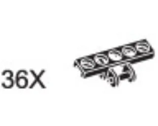 LEGO 9938-1 Conveyor Belt Links — 36 pieces, released 1999