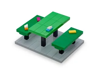 LEGO COWS3-1 Singapore: Chope Seat — 93 pieces, released 2017
