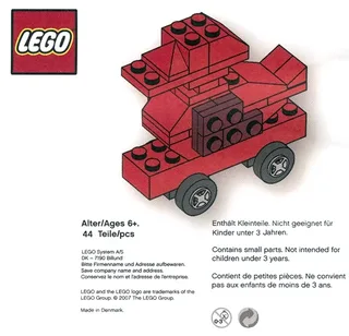 LEGO Duck75-1 75th Anniversary Duck on Wheels — 44 pieces, released 2007
