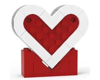 LEGO EG00026-1 5x Valentine's Hearts — 185 pieces, released 2024