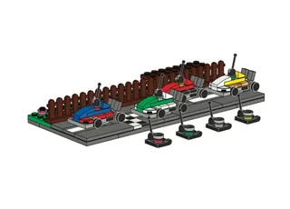 LEGO EG00122-1 Remote Control Car Minifigure Stand — 200 pieces, Other theme